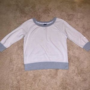 Victoria’s Secret grey off the shoulder sweatshirt, L